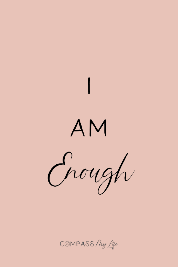 I am enough... Not much more needs to be said on the topic. I hope these three simple words helps you realize you can be confident as you are... #compassmylife #confidencebuilding
